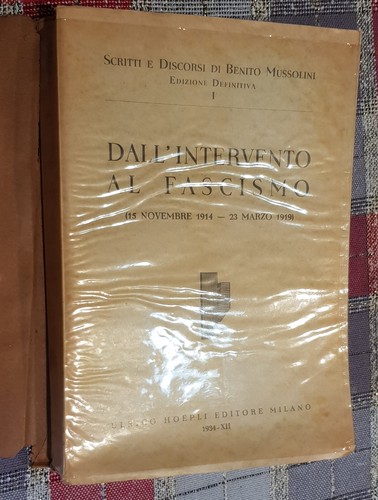 Scritti discorsi benito - e,