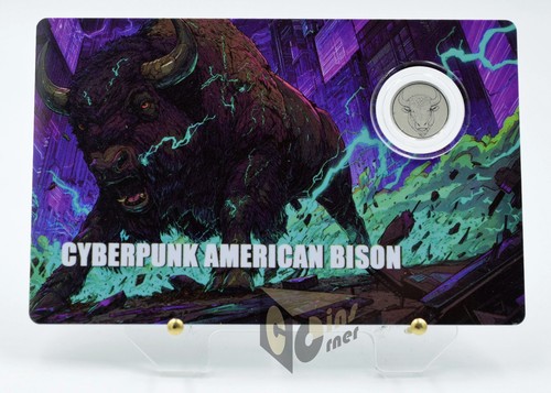 Cyberpunk american bison - cyberpunk,