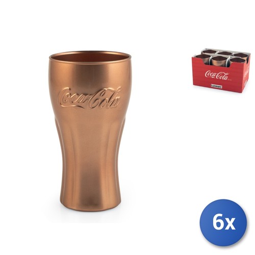 Cocacola bicchieri vetro - 6x,