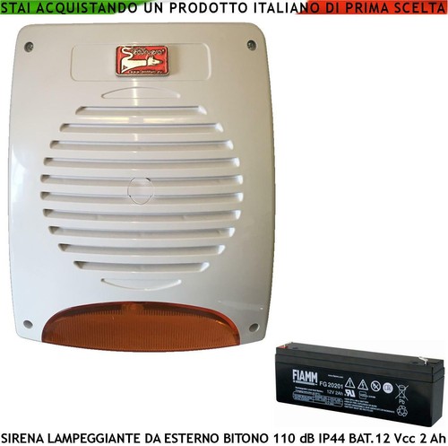 Sirena allarme lampeggiante - sirena,