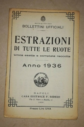 Estrazioni tutte ruote - tutte, le