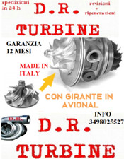 TURBO TURBINA COREASSY FIAT PUNTO 500 FIORINO IDEA PUNTO EVO GIRANTE AVIONAL