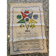 Calendario lino asciugamano