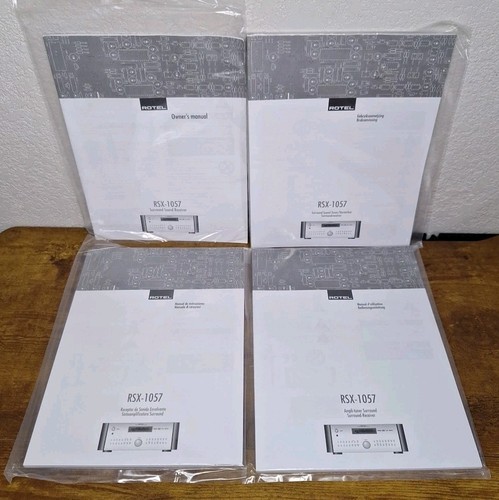 Rotel rsx 1057 manuale del - rotel,
