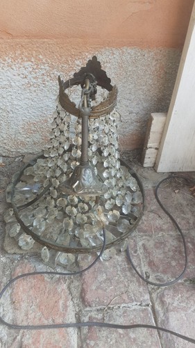 Lampadario bronzo vintage - lampadario,