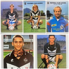 5x SIGNED FC Lugano Autograph