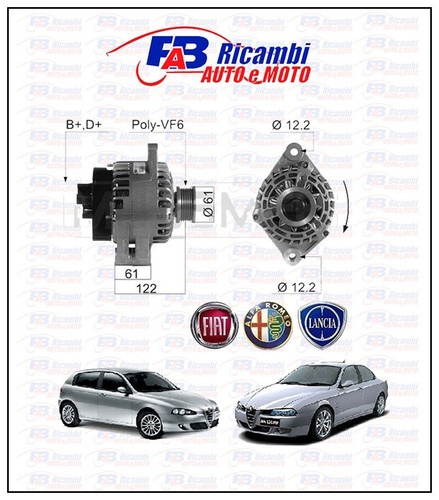 Alternatore alfa romeo 147 - alternatore,