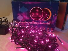 Luci di Natale Vintage * 176 minilucciole fucsia 24v * 16 giochi * per Esterno 