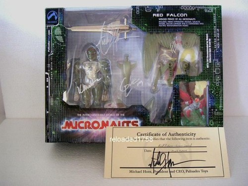 Micronauts red falcon green - red,