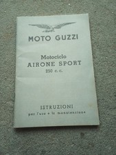 LIBRETTO USO E MANUTENZIONE GUZZI AIRONE SPORT