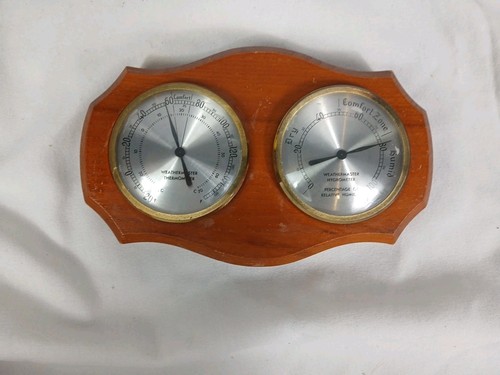 Weathermaster wooden barometer - wooden,