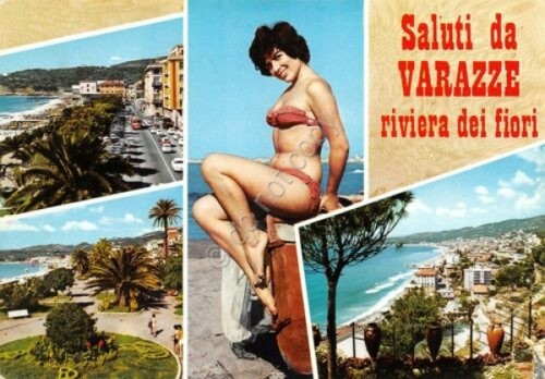 Cartolina varazze vedute - varazze,