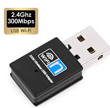 ADATTATORE USB CHIAVETTA ANTENNA 300Mbps WIRELESS WIFI MICRO PENDRIVE 802.11N