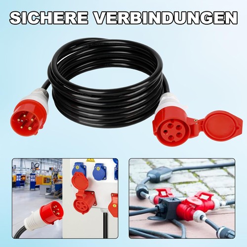 Polig cee starkstromkabel - 5-polig,