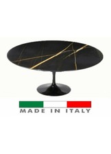   Saarinen tulip Tavolo Tulipano OVALE Marmo Nero Guinea Tisch