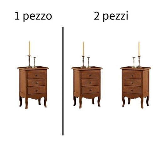 Comodino legno arte - in,