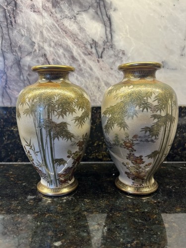 Pair antique satsuma - pair,