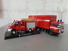VIGILI DEL FUOCO -POMPIERI -FIRE ENGINE- IVECO SCAM 4X4 +CAMION DAF A 2600      