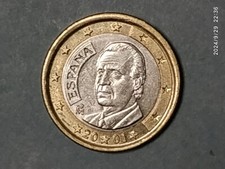 Moneta euro spagna 2001 - spagna,
