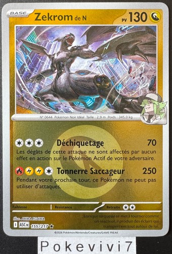 Carte pokemon zekrom - pokemon,