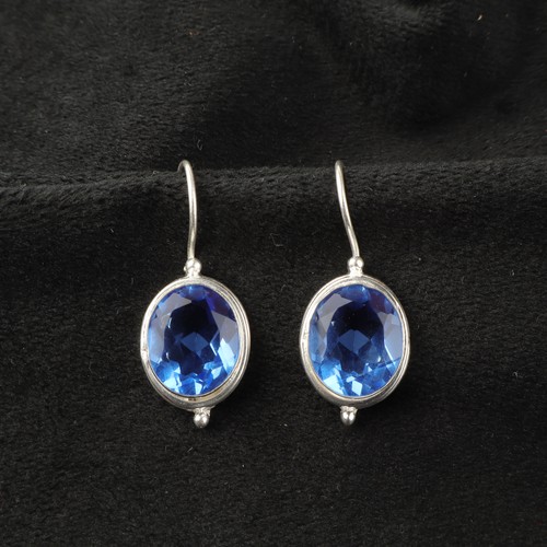Orecchini tanzanite pietra - tanzanite,