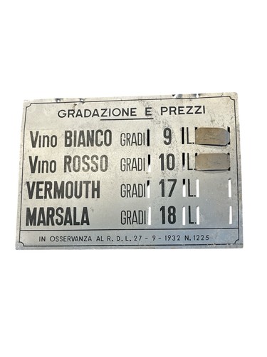 Insegna targa lamierino - targa,