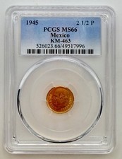 1945-Mo Messico 2 1/2 pesos