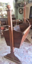 CULLA NOCE ANTICA LETTO BAMBINO LETTINO MOBILE BAR FIORIERA ANTIQUARIATO IMPERO