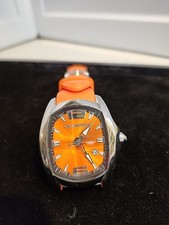 Orologio Unisex Di Chronotech Arancione - Design Italiano Cinturino Rotto