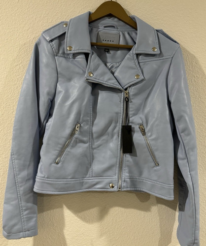 Blanknyc blu ecopelle bomber - blu,