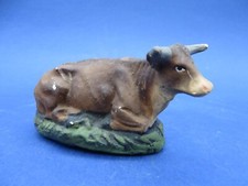 STATUINA DEL PRESEPE IN GESSO - BUE DELLA CAPANNA -