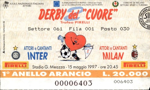 Biglietto derby del - biglietto,