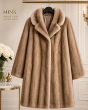 SAGA Cappotto Visone Miele