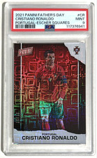 2021 Panini Festa del Papà Cristiano Ronaldo 10/10 Portogallo Escher Squares PSA 9