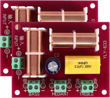 Altoparlante Crossover a 3 Vie Da 2 Pezzi Da 200 W Treble + Midrange + Divisore 