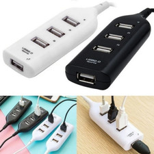 HUB USB 2.0 CON 4 PORTE CIABATTA MULTIPRESA SDOPPIATORE SPLITTER PC NOTEBOOK