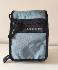 DIESEL Borsa Borsello Tracolla Blu Vintage Piccola 4 Tasche Chiavi Anni 90 2000