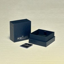 Scatola originale Morellato anello 6x6x5 cm blu con certificato