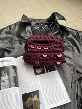 borsa clutch all’uncinetto