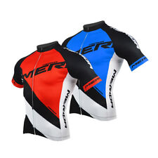 Merida Maglia Ciclismo Riflettente Uomo Bici Bicicletta MTB Maglie Rosso/Blu
