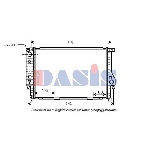 Aks dasis radiatore motore - aks,