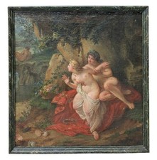Scena mitologica, olio su tela