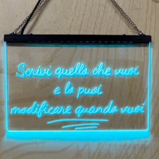 Insegna led personalizzabile - a,