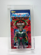 MOTU,VINTAGE,KING HISS,GRADED,CLEAR,Masters of the Universe,MOC,sigillato,He-man