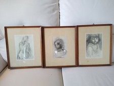 Tris 3 quadri stampe disegni a