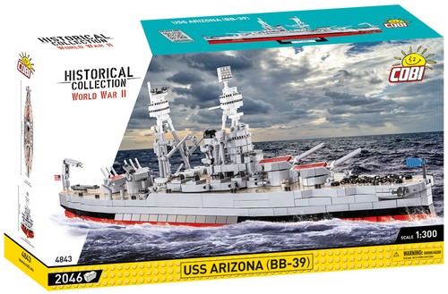 Cobi 4843 uss arizona - uss,