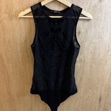 Body Bershka nero in rete