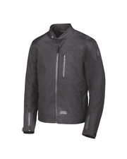 Giacca moto tessuto real - in,