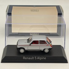 Modellino auto 1/43 Norev Renault 5 Alpine Silver 1980 pressofuso collezione limitata