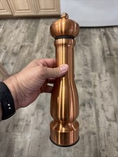 TRUDEAU Cassa e Barilotto 12" PIASTRA RAME Mulino per pepe in ceramica